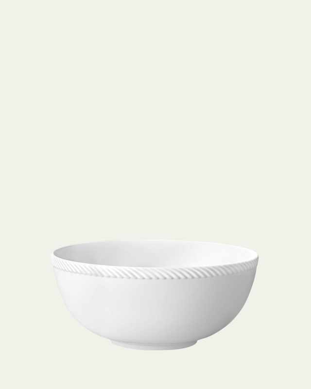 Corde Large Bowl, White